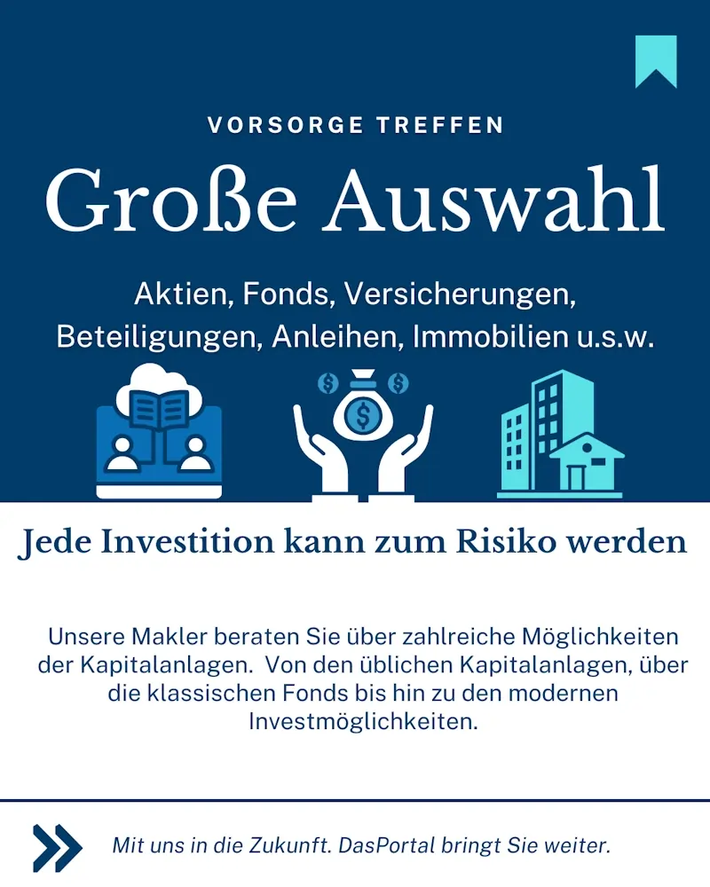 Große Auswahl an Kapitalanlagen